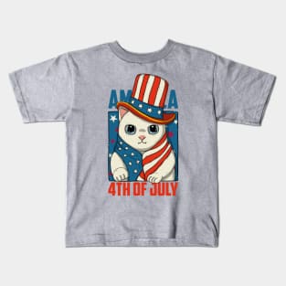 America 4th Of July Kids T-Shirt